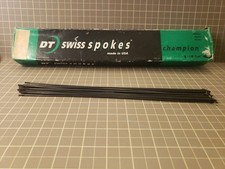 DT SWISS Champion Round Spokes Black J-bend Stainless 2.0 mm 280mm 20/Count