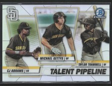 2020 Bowman #TP-SDP Michael Gettys CJ Abrams Trammell Chrome Talent Pipeline