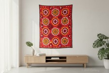 200x155 cm bordado a mano Suzani bordado de Uzbekistán colgante de pared talla 26-1