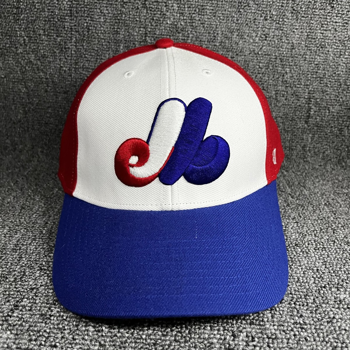 Montreal Expos '47 Brand MVP Adjustable Hat MLB Tricolor Red White Blue Cap