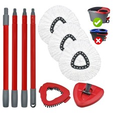 Mop Handle Mop Replace Heads and Mop Base Brush Replacement for O Cedar EasyW...