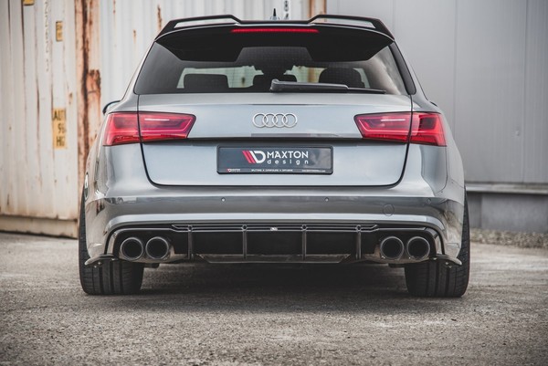 Heckdiffusor FüR Audi S6 / A6 S-Line 4G / C7 Facelift Heckansatz Maxton Mit ABE-image