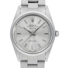 ROLEX Air king 14000M Silver Y Number second hand mens