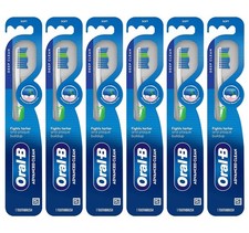 Oral-B Indicator Color Advance Deep Clean Manual Toothbrush Soft Lot of 6 