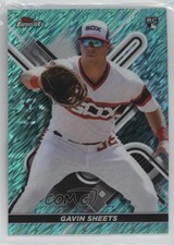 2022 Topps Finest Aqua Shimmer Refractor 28/175 Gavin Sheets #8 00gy