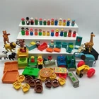 Vintage Little People Lot Figures People Animals Furniture Cars Sesame Street