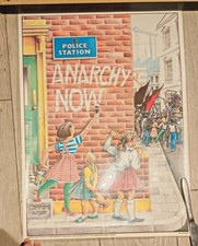 1979 CLIFFORD HARPER ANARCHY NOW POSTER anarchistischer Anarchismus Klassenkrieg schwarze Flagge