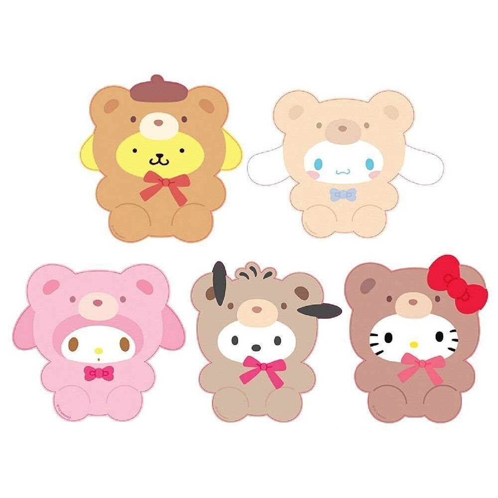Sanrio Characters Cute Grippy Bottom Mouse Pad Bear Costume (1PC)