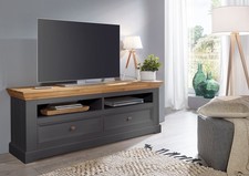 TV Element Lowboard Massivholz 169cm Kiefer massiv grau & natur NEU OVP!!!