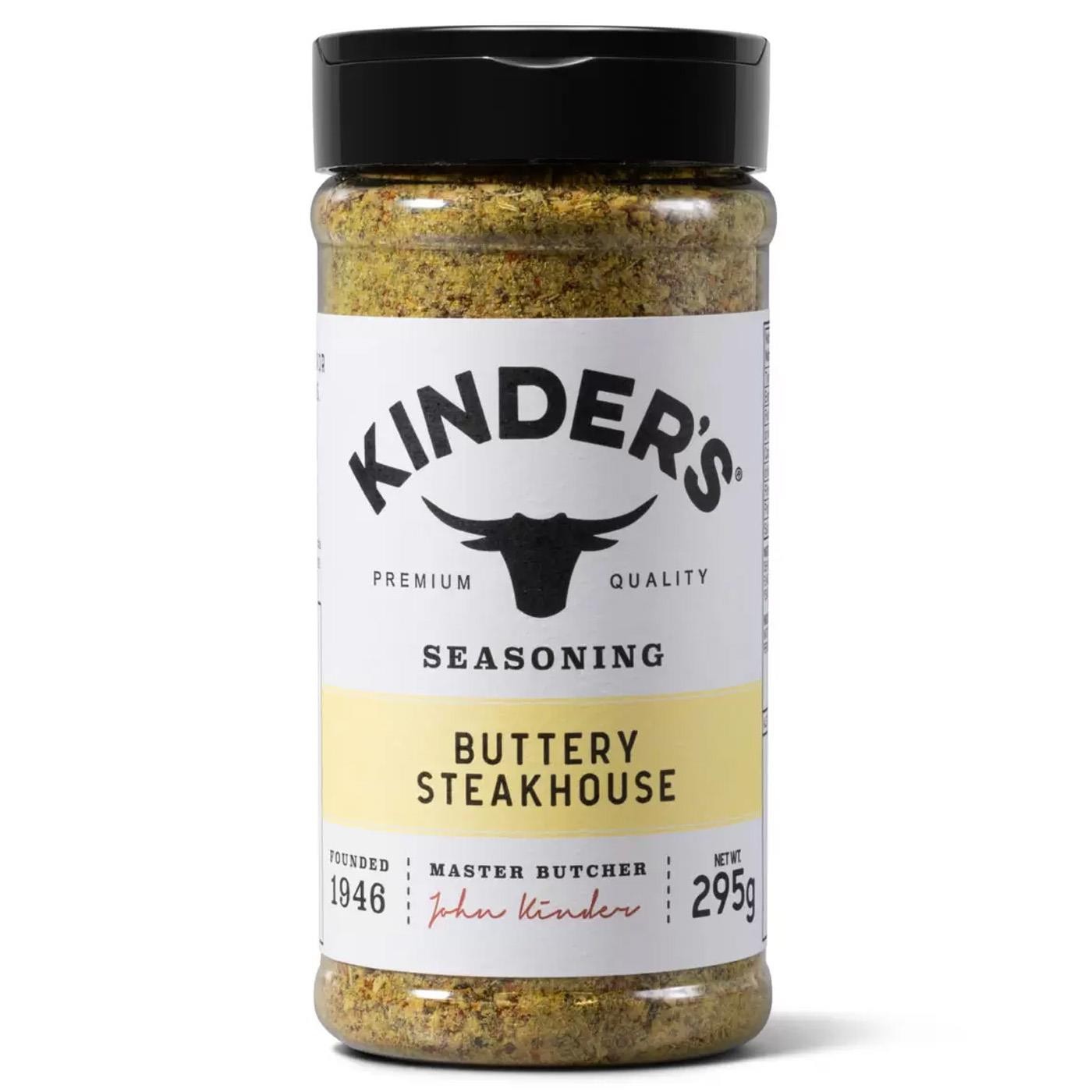 Kinder's Buttery Steakhouse Seasoning Spice Butter Cracked Pepper Herb Pack 295g