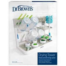 Dr. Brown'S Baby Bottle Drying Tower, Stand-Up Countertop Drying Rack with Organ