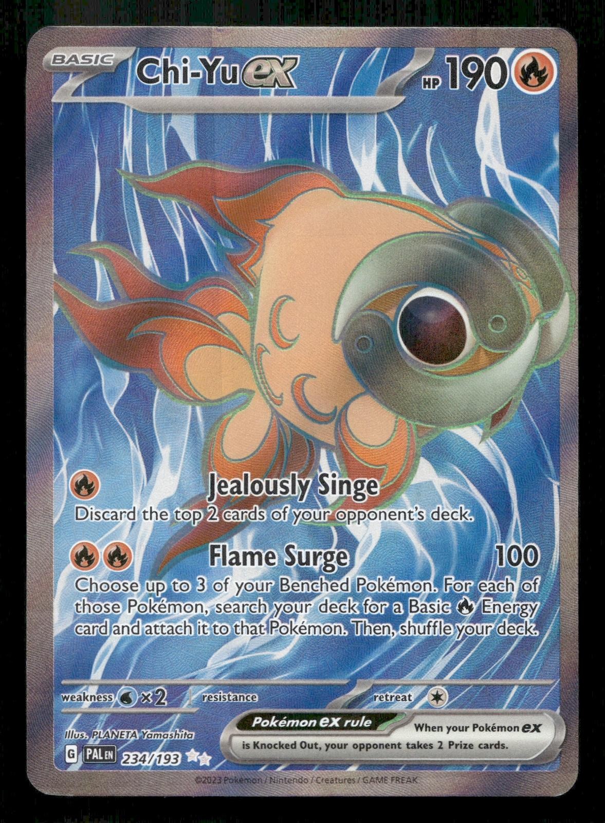 Chi-Yu ex 234/193 Paldea Evolved Pokemon Holo NM
