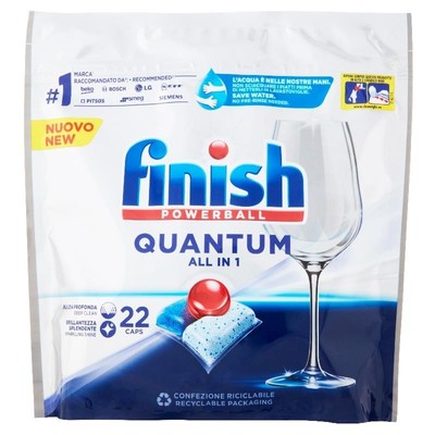 Finish Tabs Pastiglie Lavastoviglie 22 Pz. Quantum All Classico