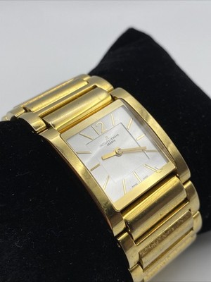 Jacques Lemans Geneve Women G-210.1 Dress Gold Tone Quartz 25mm Watch 6 1/4''