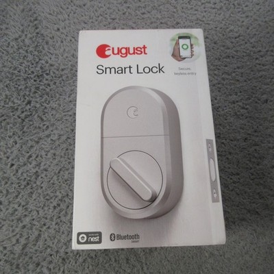 August Smart Lock + Connect Wi-Fi Bridge ASL-3B AC-R1 Nickel | C1103DS