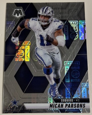 Micah Parsons 2025 Panini Mosaic - #110 Silver Knight Prizm /149