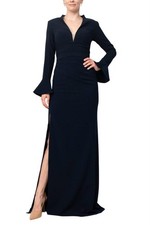 Jovani Crepe Side Slit Column Silhouette Gown Size 6