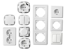 REV Ritter Steckdose Taster Rahmen Serienschalter Helligkeitsregler