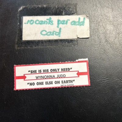 1 JUKEBOX TITLE STRIP Wynonna Judd She Is His Only Need/No One Else On Earth