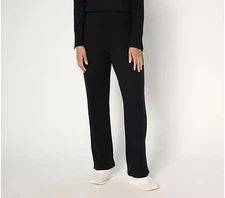 Attitudes by Renee Regular Casa Cozy Pull-On Pants Black Large A674890