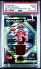2024 Prizm Jayden Daniels #RGJDS Rookie Gear Neon Green Pulsar Card PSA 9 MINT
