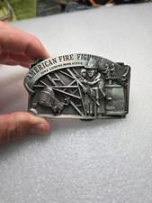 1982 American Fire Fighter Belt Buckle Mint Condition