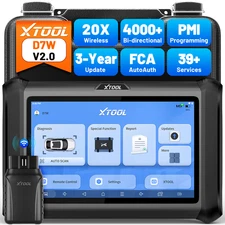 XTOOL D7W V2.0 Wireless Auto Full System Diagnostic Tool 39 Services Key Program