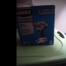 HART 20V Brushless Impact Driver Kit 2.0Ah Lithium-ion Battery Charger & Bag NEW