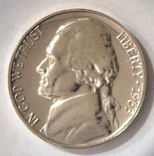 1963 5C Proof Jefferson Nickel **Free Shipping**