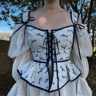 Hand-Made One of a Kind Historical-Inspired Lace Up Corset Renaissance Mideval — photo 1