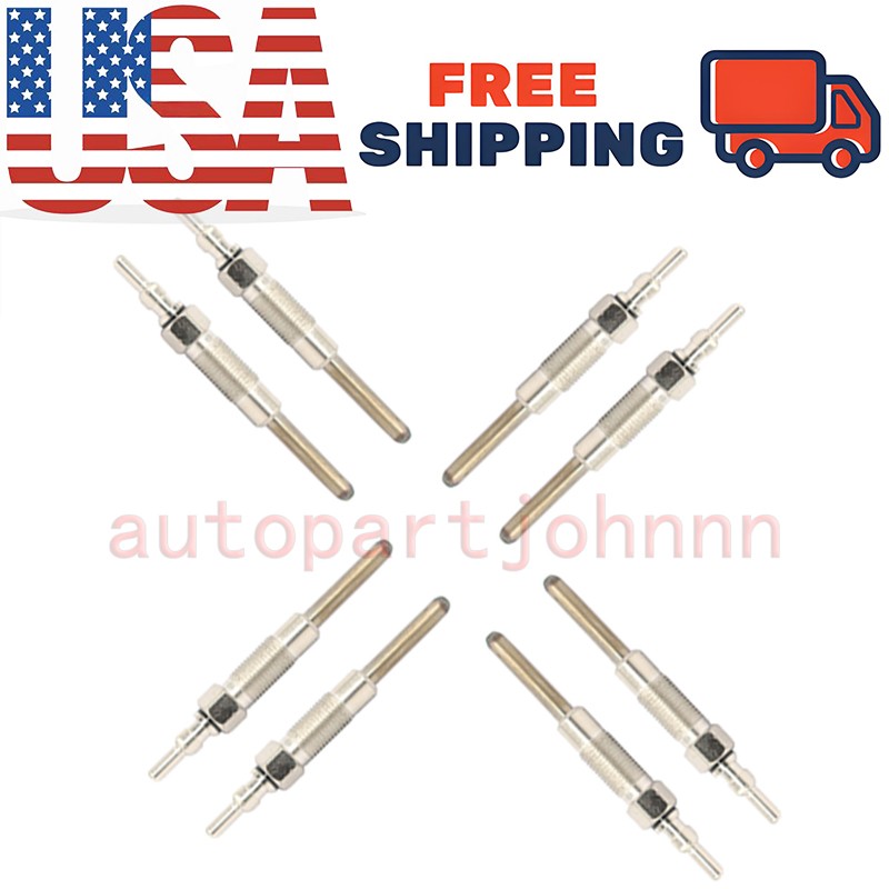 Set of 8 Glow Plug FITS 1988-1994 Ford F-250 F-350 7.3L Powerstroke Turbo Diesel