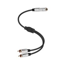 6.35mm to 2RCA Audio Cable, 1/4" TRS Female Stereo Jack to Dual RCA Male Plug...