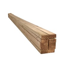 Treated 2x1 Timber Batten 25mm x 50mm x 2400mm Outdoor and Garden Wood 10 Pack