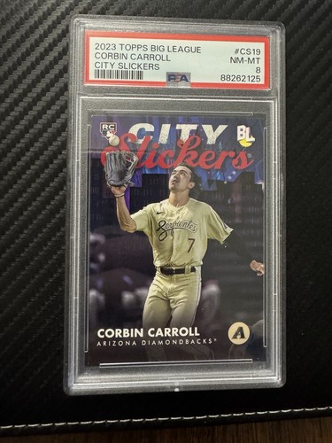 Topps 2023 Big League City Slickers Corbin Carroll CS-19 RC Insert PSA 8