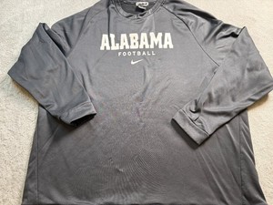 Men's Nike Alabama Crimson Tide Pullover Gray Sweatshirt 4XL 285
