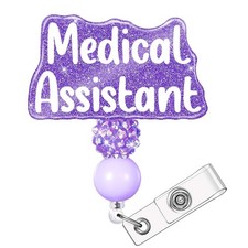 SEEVOR Medical Assistant MA Nurse Badge Reel Retractable Nursing Badge Holder...