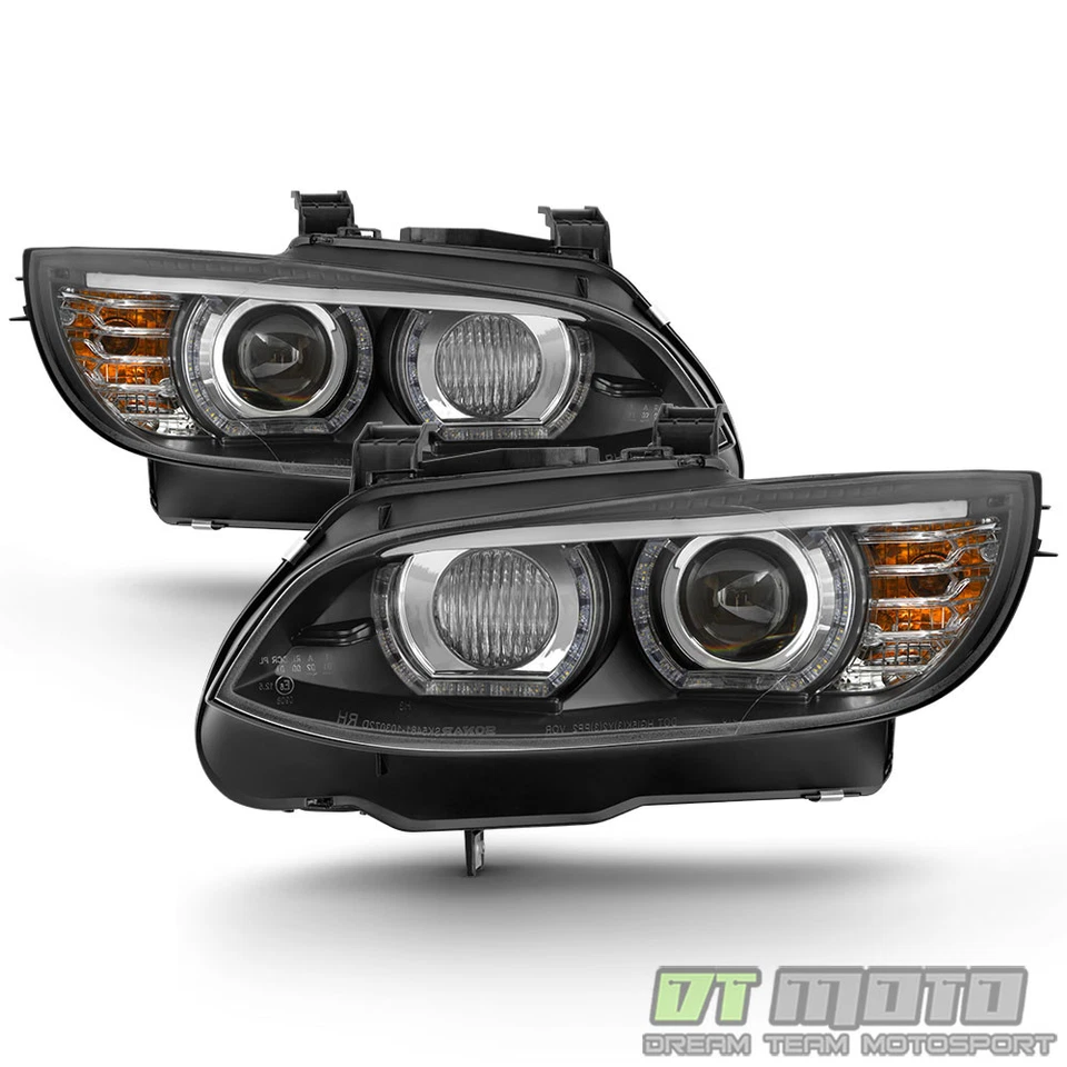 Faros halo LED 3D HID/Xenón 2007-2010 BMW E92 E93 328i 335i cupé estilo F32 Foto 2 de 4