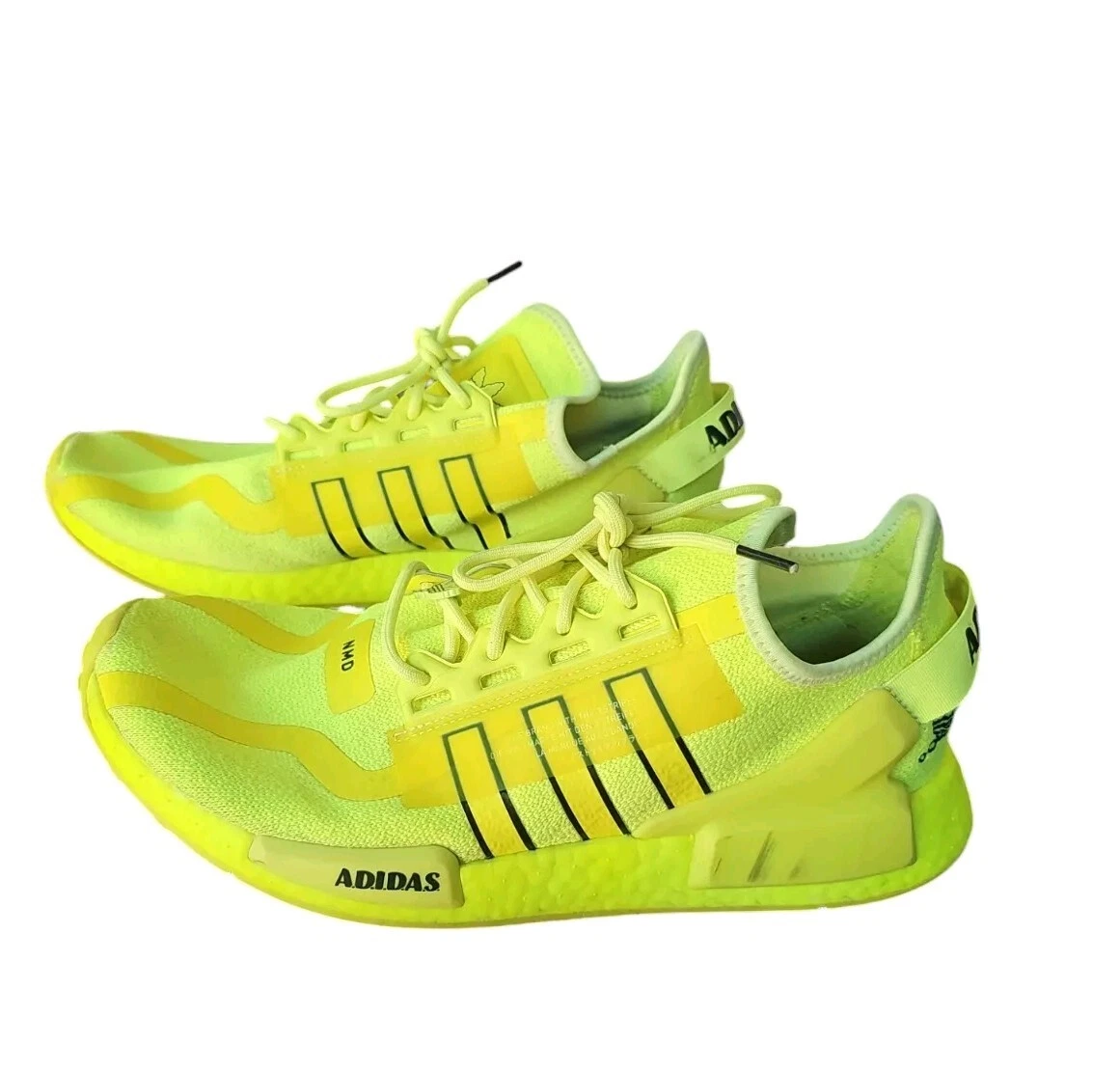 adidas NMD_R1 V2 White Solar Yellow for Sale | Authenticity Guaranteed |  eBay