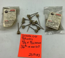 Dixcel  Polishing cup brushes 9/16 X 3/32 Shank ( 36pc )2319-A3