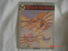 1983 CRAFT MASTER STAR WARS RETURN of the JEDI WICKET THE EWOK TRAY PUZZLE USA