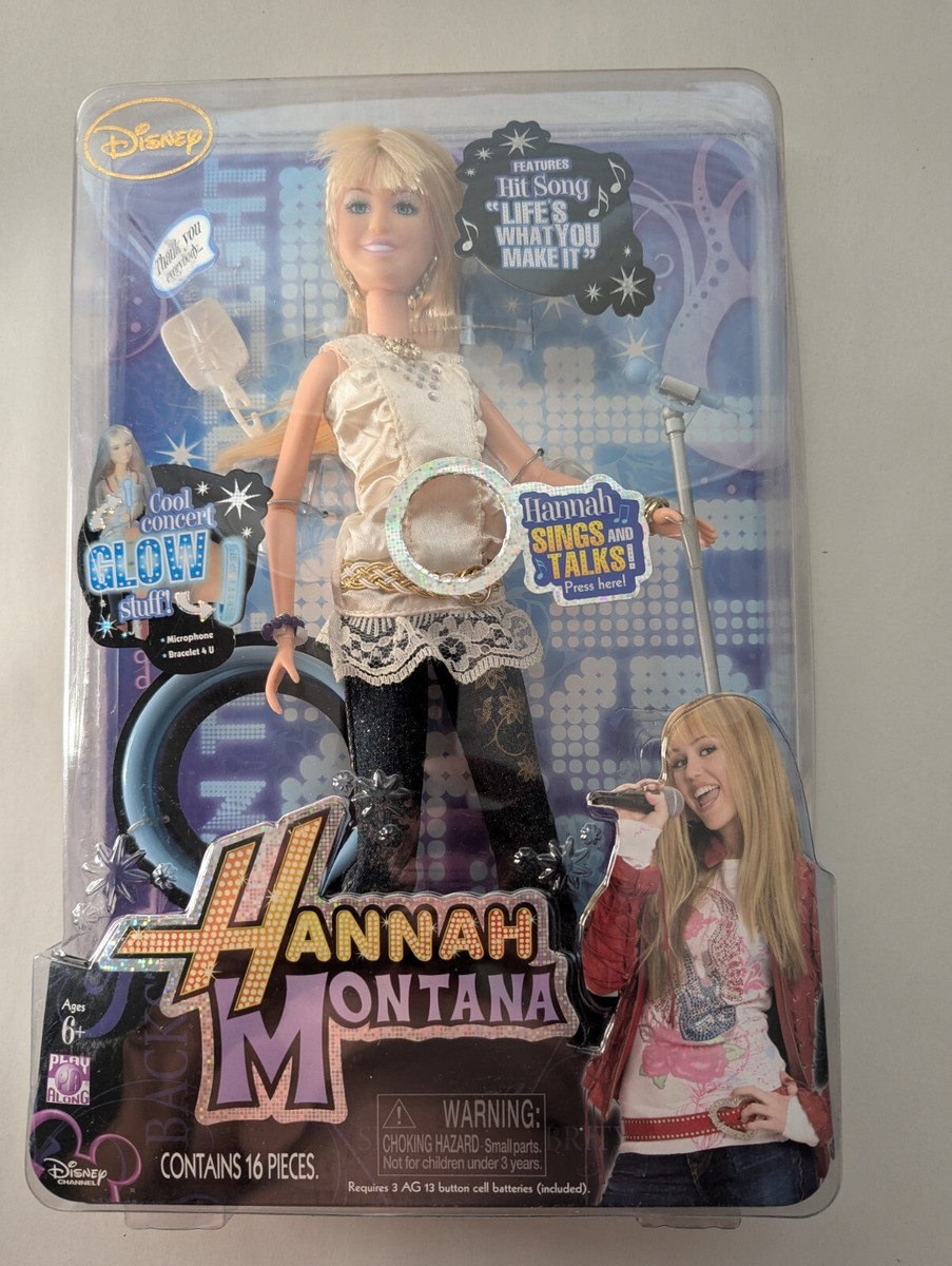 Hannah Montana Miley Cyrus Doll RARE Jakks Pacific sings Life's