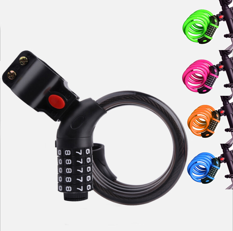 Bike Bicycle Cycling Lock 5-Digit Combination Security Cable Lock