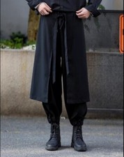 Japanese Yamamoto men Loose wide leg pants trousers Harem