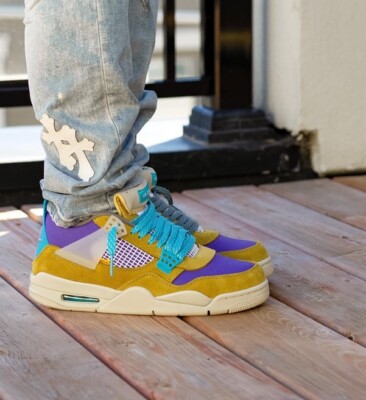 jordan 4 union desert moss outfit