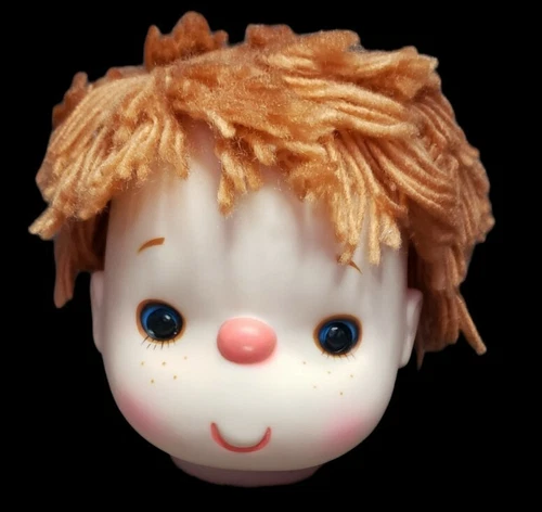 2 Vintage 1980s Ice Cream Doll Head Only 5.5"x5" & smaller Crafts