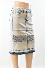Little Girls Stretch Denim Skirt basic 5pocket Calf length size 4/6 JW-0034