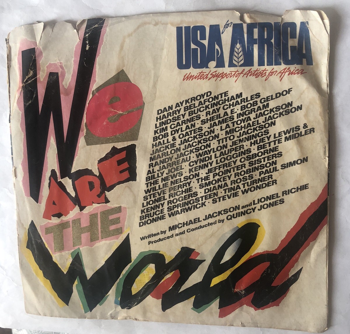 USA For Africa - We Are The World / Quincy Jones - Grace 45 RPM