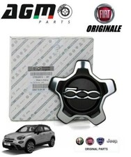 COPRIMOZZO CROMO COPPA RUOTA CERCHI LEGA STEMMA FREGIO ORIGINALE FIAT 500X CROSS