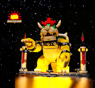 Brick Shine - GC Light Kit for Lego The Mighty Bowser 71411 (NEW)