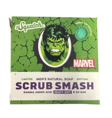 Dr Squatch X MARVEL HULK SCRUB SMASH Limited Edition Soap Avengers NEW